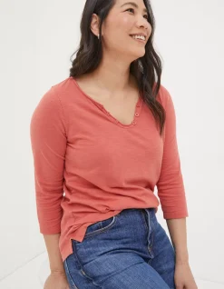 FatFace Organic Cotton Porter T Shirt|Women Tops & T-Shirts