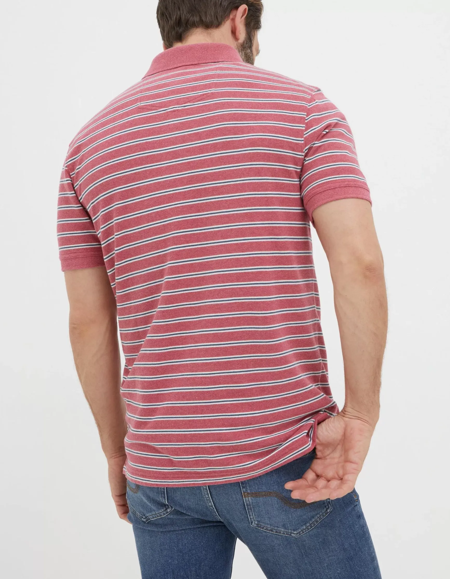 FatFace Organic Cotton Stripe Polo|Men View All