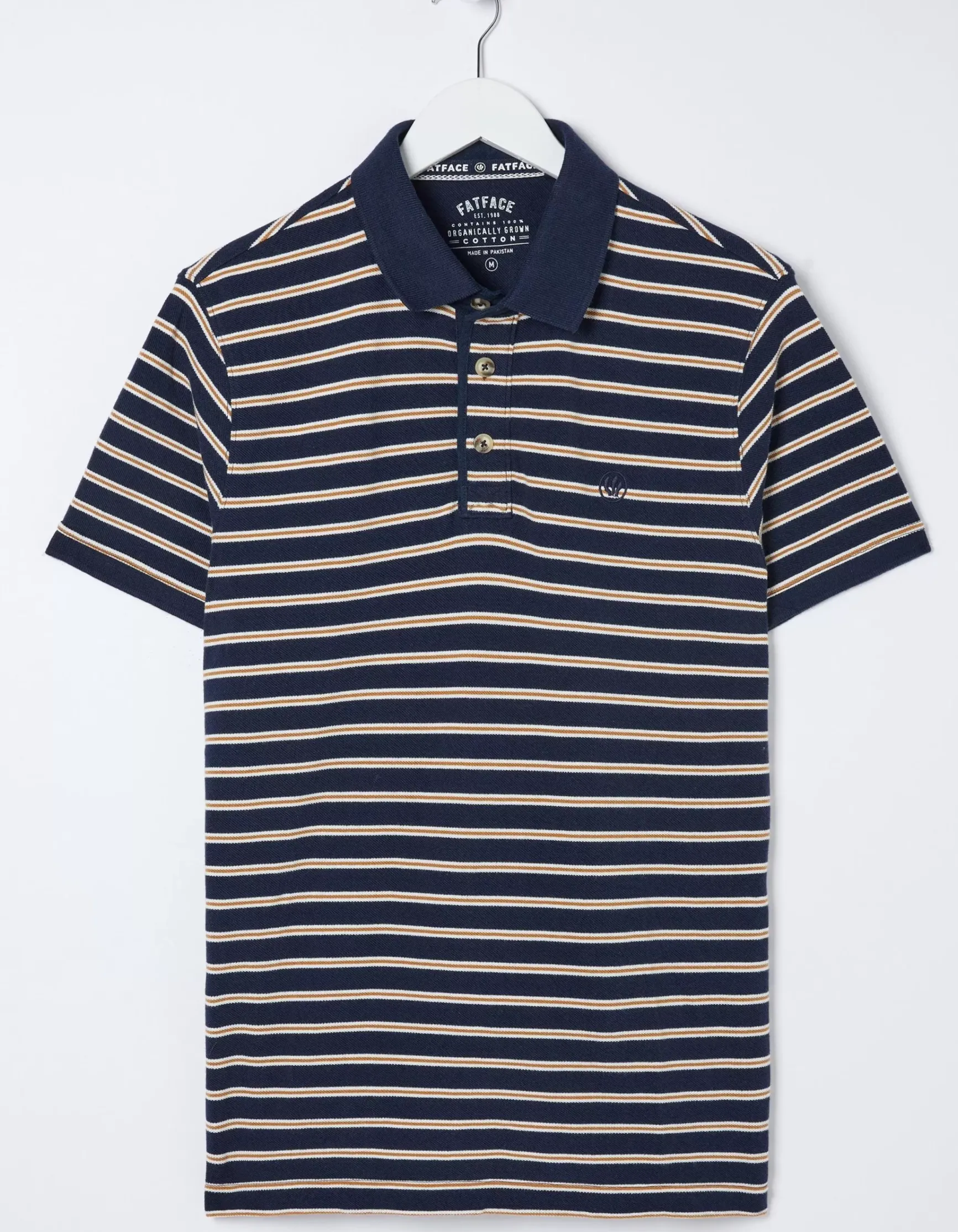 FatFace Organic Cotton Stripe Polo|Men View All