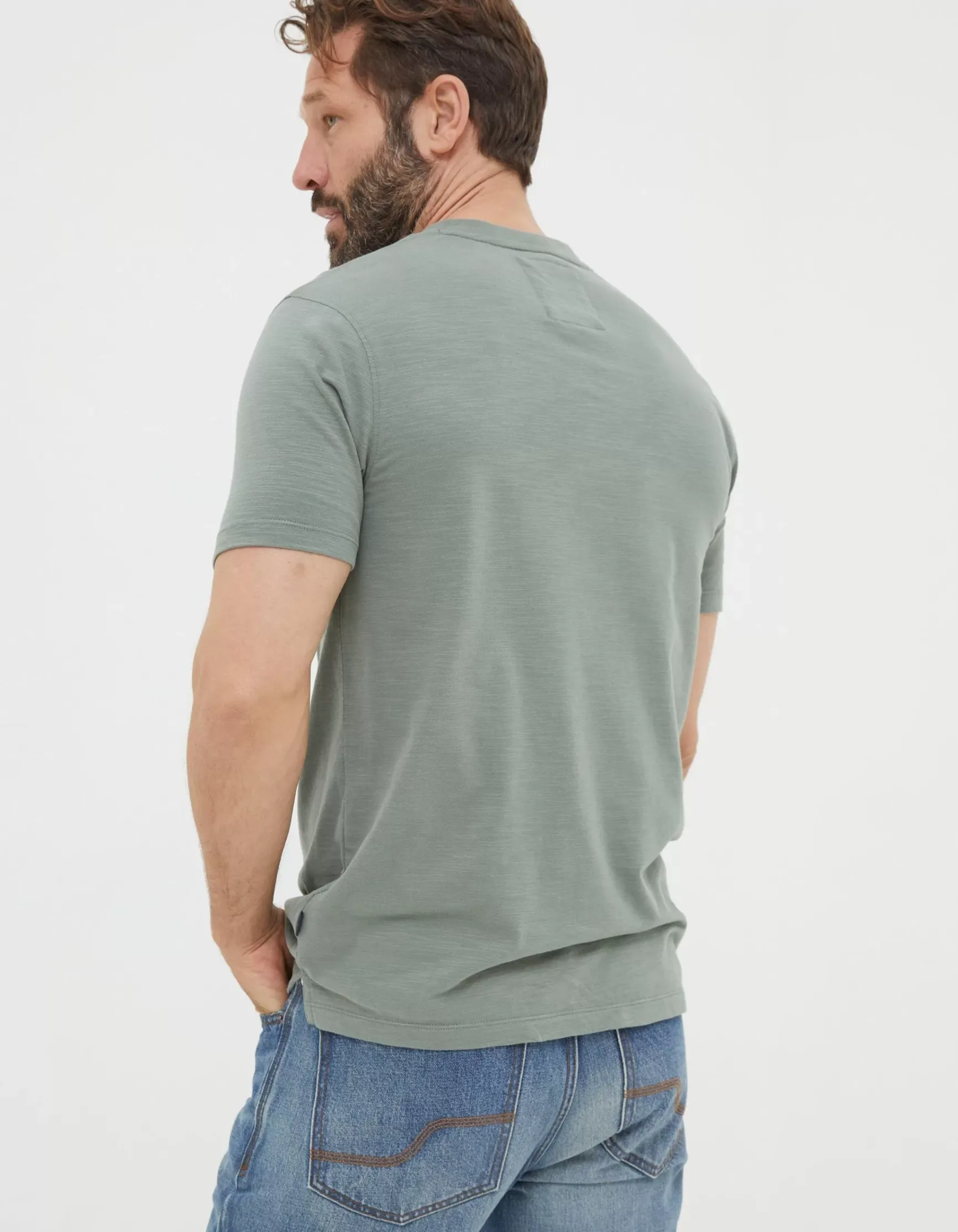 FatFace Organic Cotton Woodside Slub Henley|Men View All