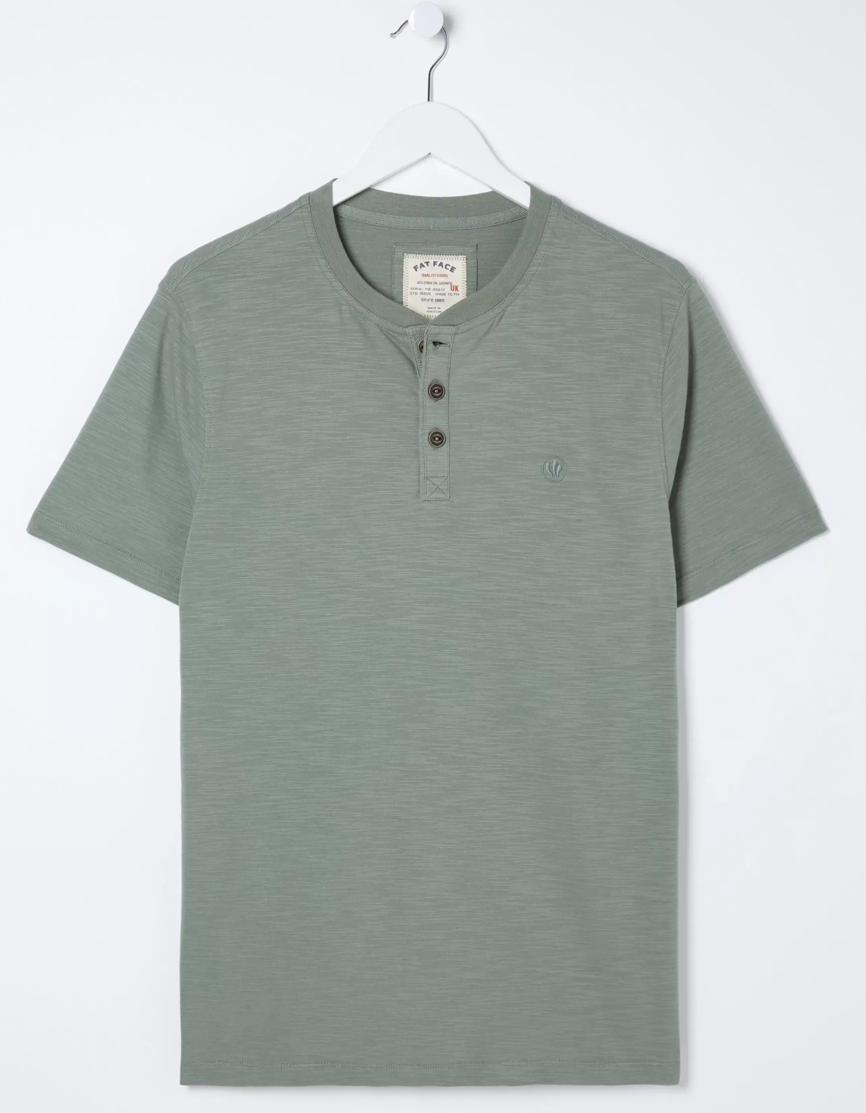 FatFace Organic Cotton Woodside Slub Henley|Men View All