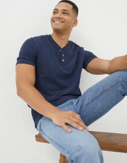 FatFace Organic Cotton Woodside Slub Henley|Men View All