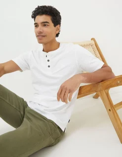 FatFace Organic Cotton Woodside Slub Henley|Men View All