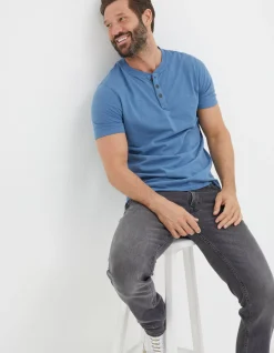 FatFace Organic Cotton Woodside Slub Henley|Men View All