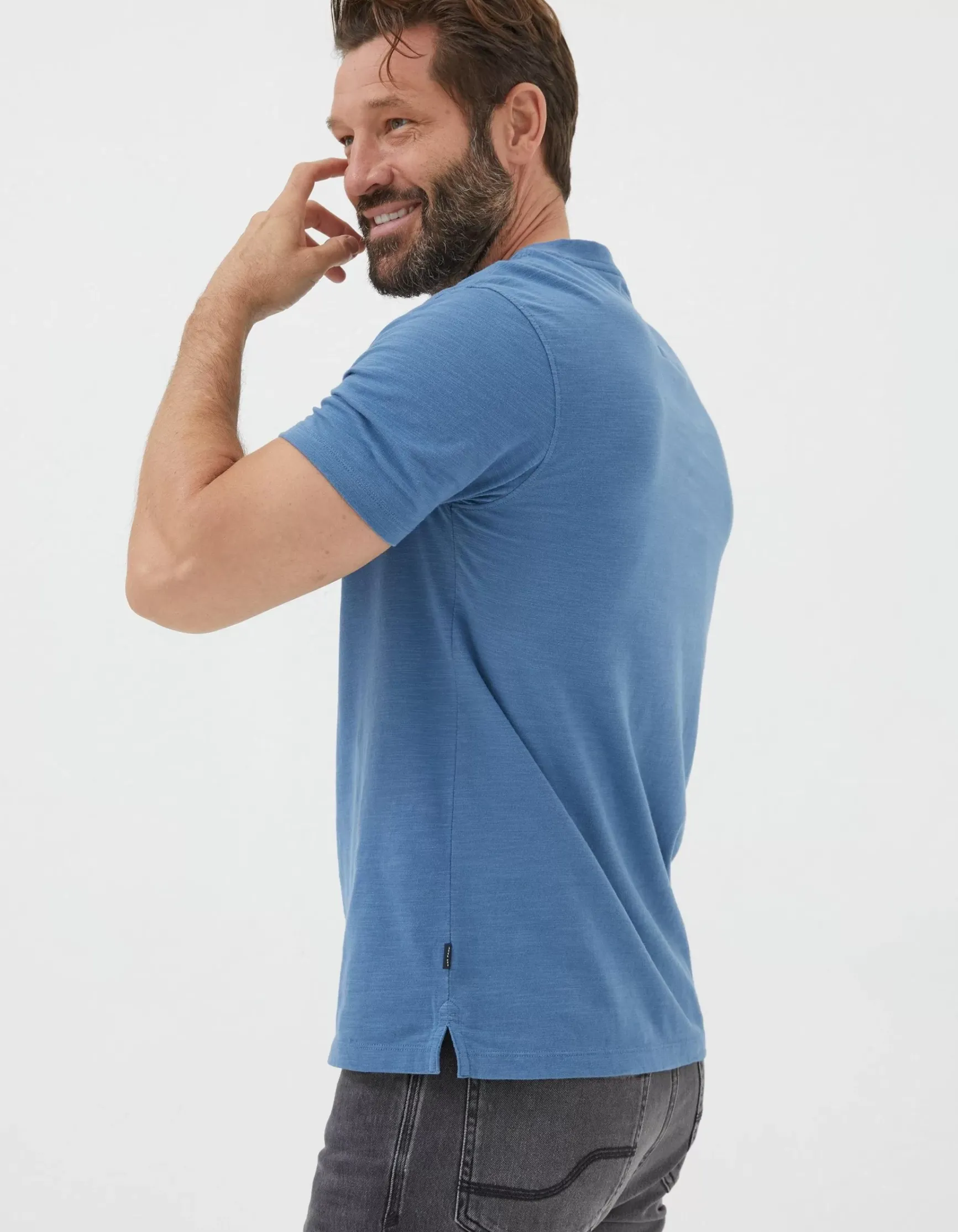FatFace Organic Cotton Woodside Slub Henley|Men View All