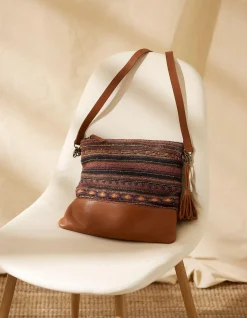 FatFace Orla Woven Mix Crossbody Bag|Women View All