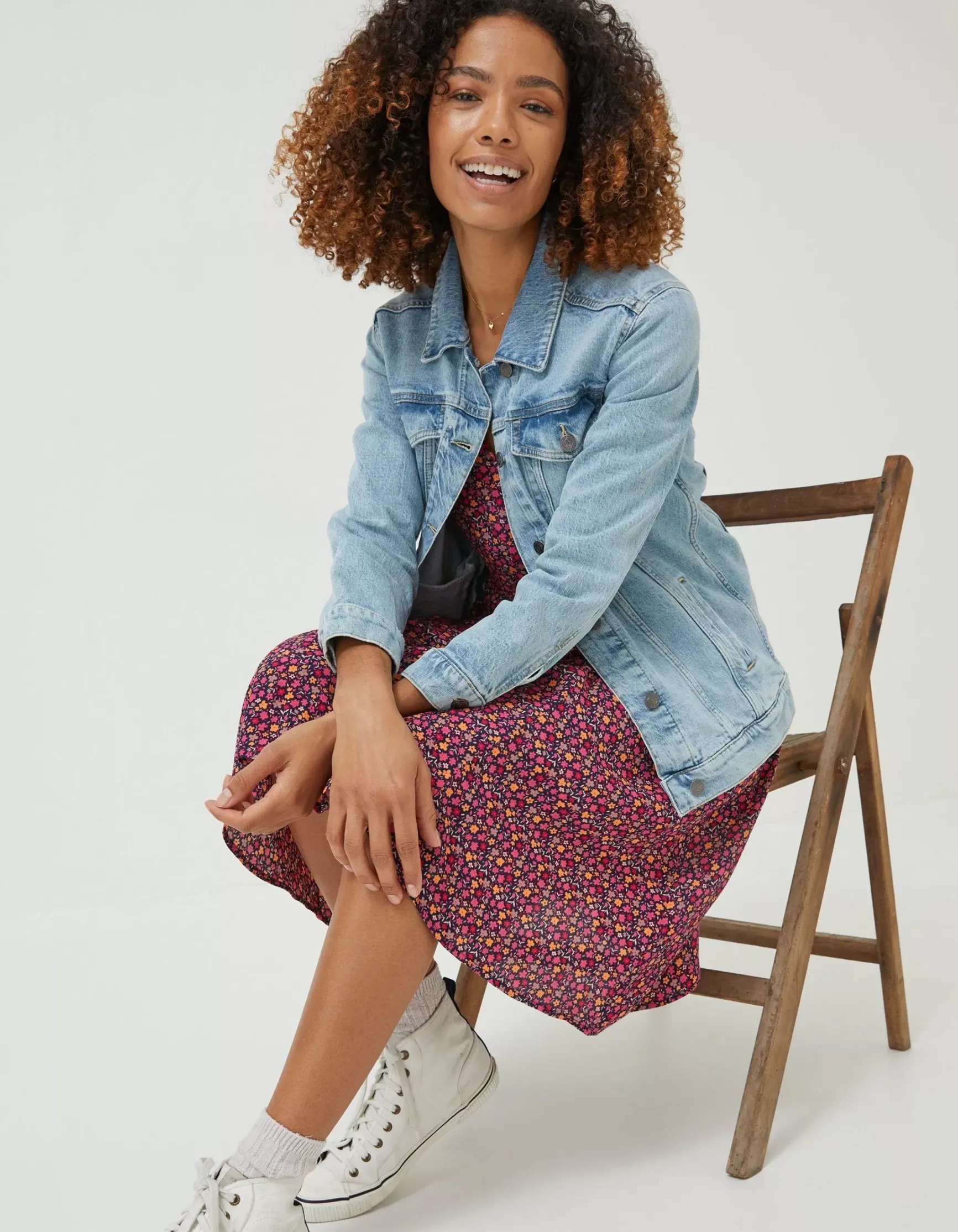 FatFace Ottilee Denim Jacket|Women Coats & Jackets
