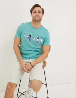 FatFace Out With The Buoys T Shirt|Men T-Shirts