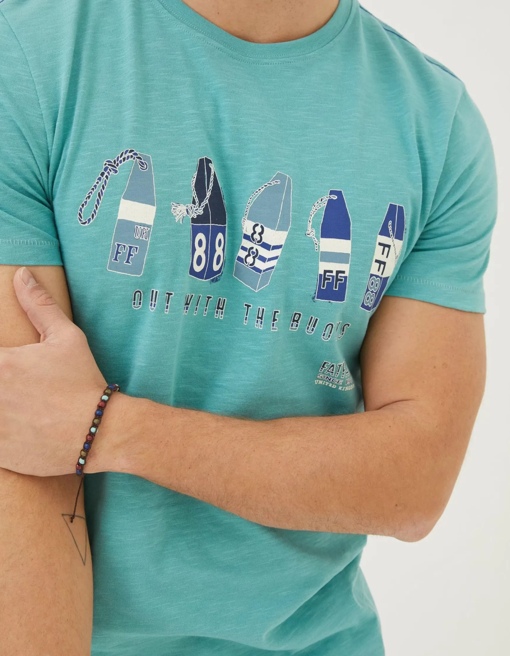 FatFace Out With The Buoys T Shirt|Men T-Shirts