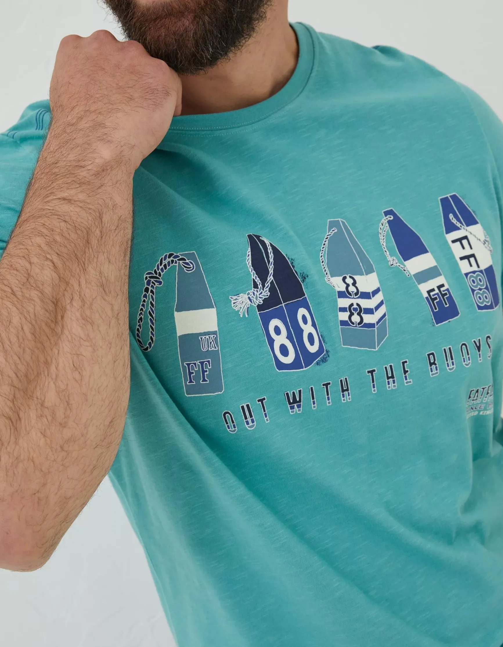 FatFace Out With The Buoys T Shirt|Men T-Shirts