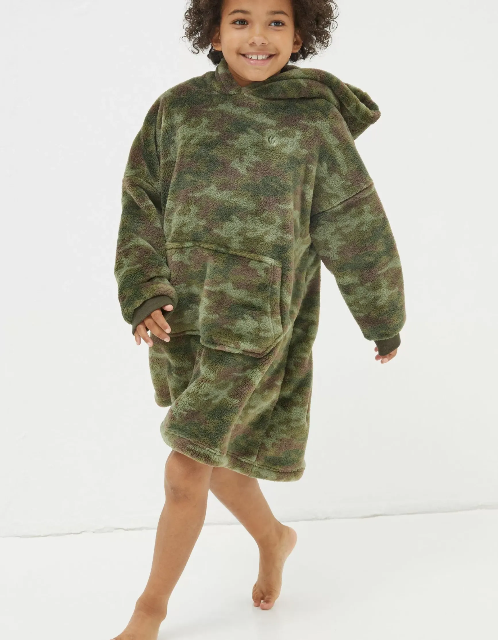 FatFace Oversized Camo Hoodie|Boys View All