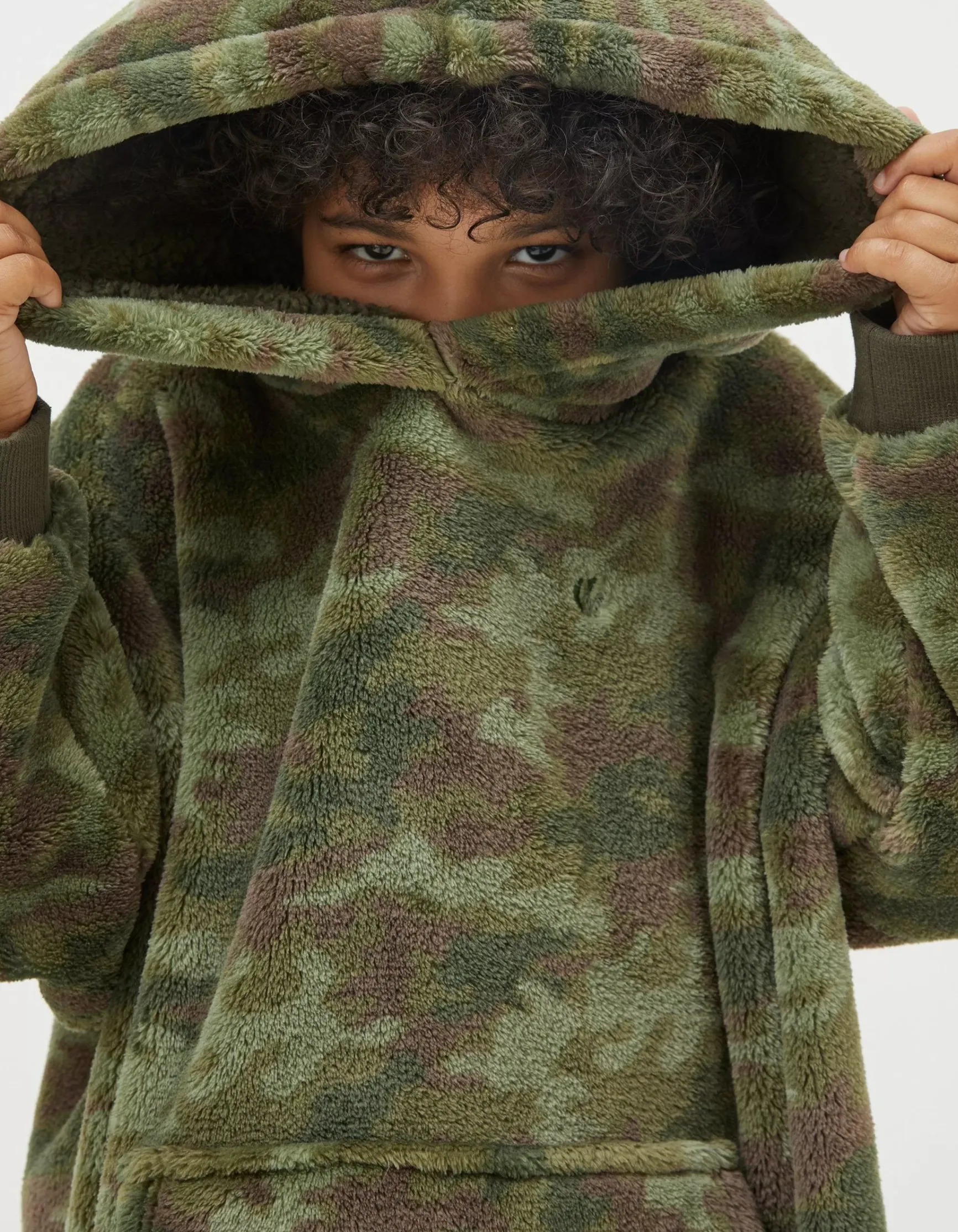 FatFace Oversized Camo Hoodie|Boys View All