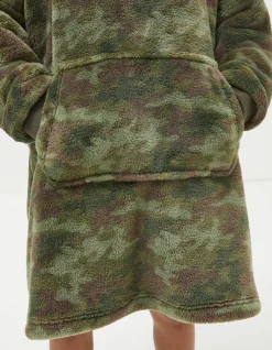 FatFace Oversized Camo Hoodie|Boys View All