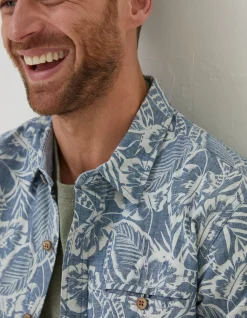 FatFace Paddon Palm Print Shirt|Men Shirts