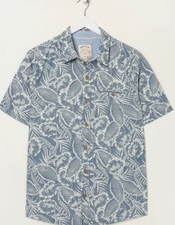 FatFace Paddon Palm Print Shirt|Men Shirts
