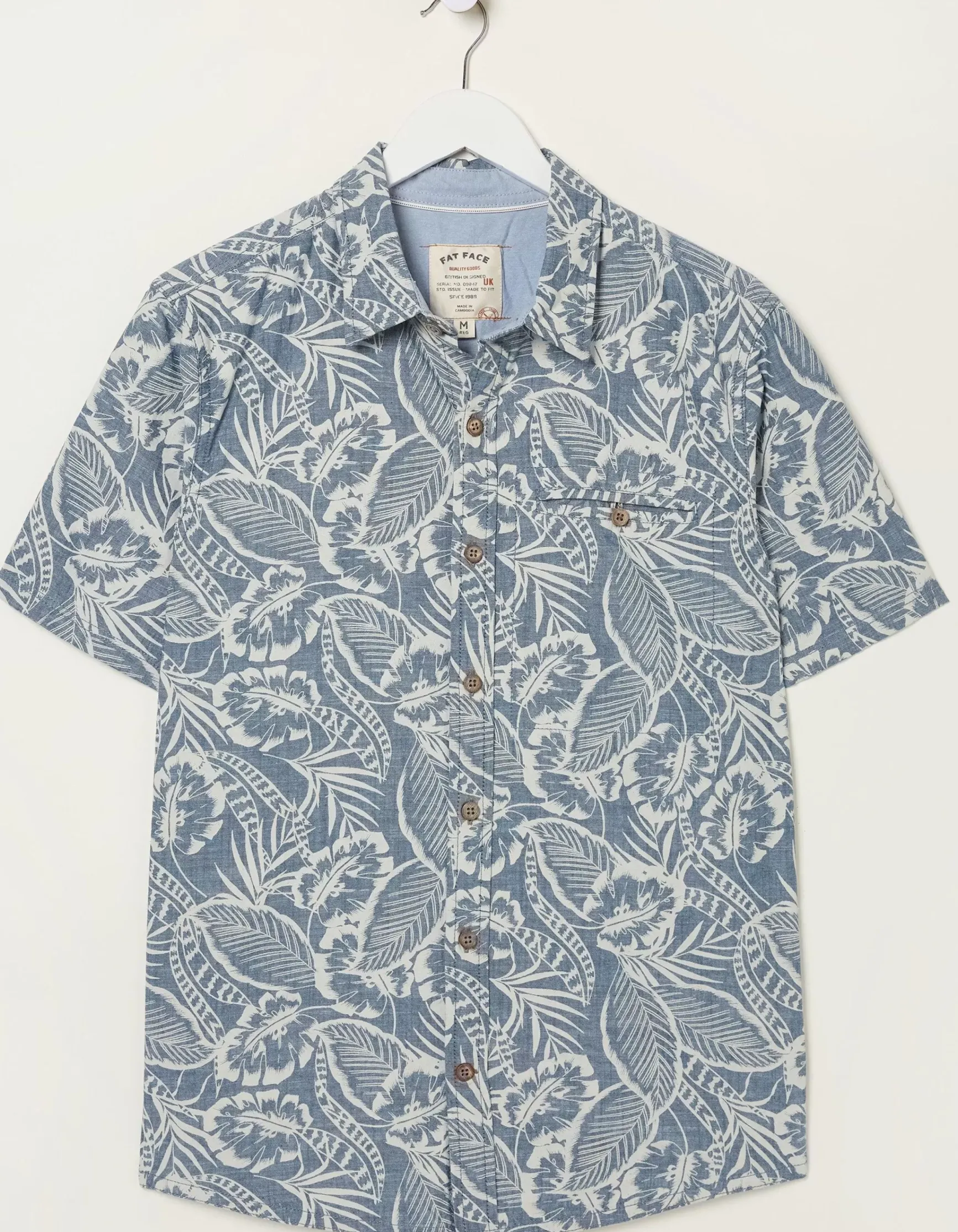 FatFace Paddon Palm Print Shirt|Men Shirts