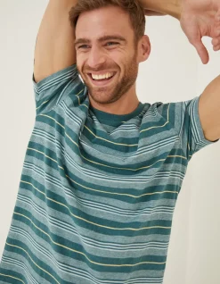 FatFace Padstow Stripe T-Shirt|Men T-Shirts