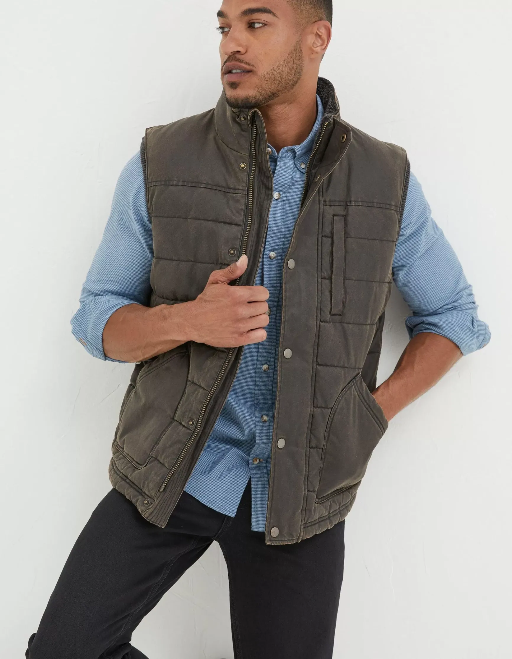 FatFace Paignton Quilted Gilet|Men View All