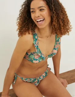FatFace Paradise Frill Bikini Bottoms|Women Beachwear & Swimwear