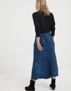 FatFace Pat Marble Midi Skirt|Women Skirts
