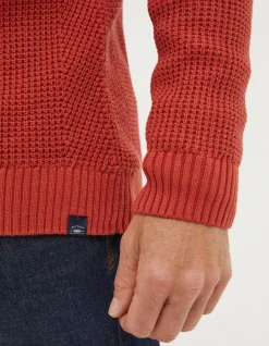 FatFace Pembrey Cotton Half Neck Jumper|Men Knitwear