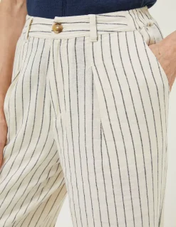 FatFace Pendeen Linen Blend Wide Leg Trousers|Women Trousers & Leggings