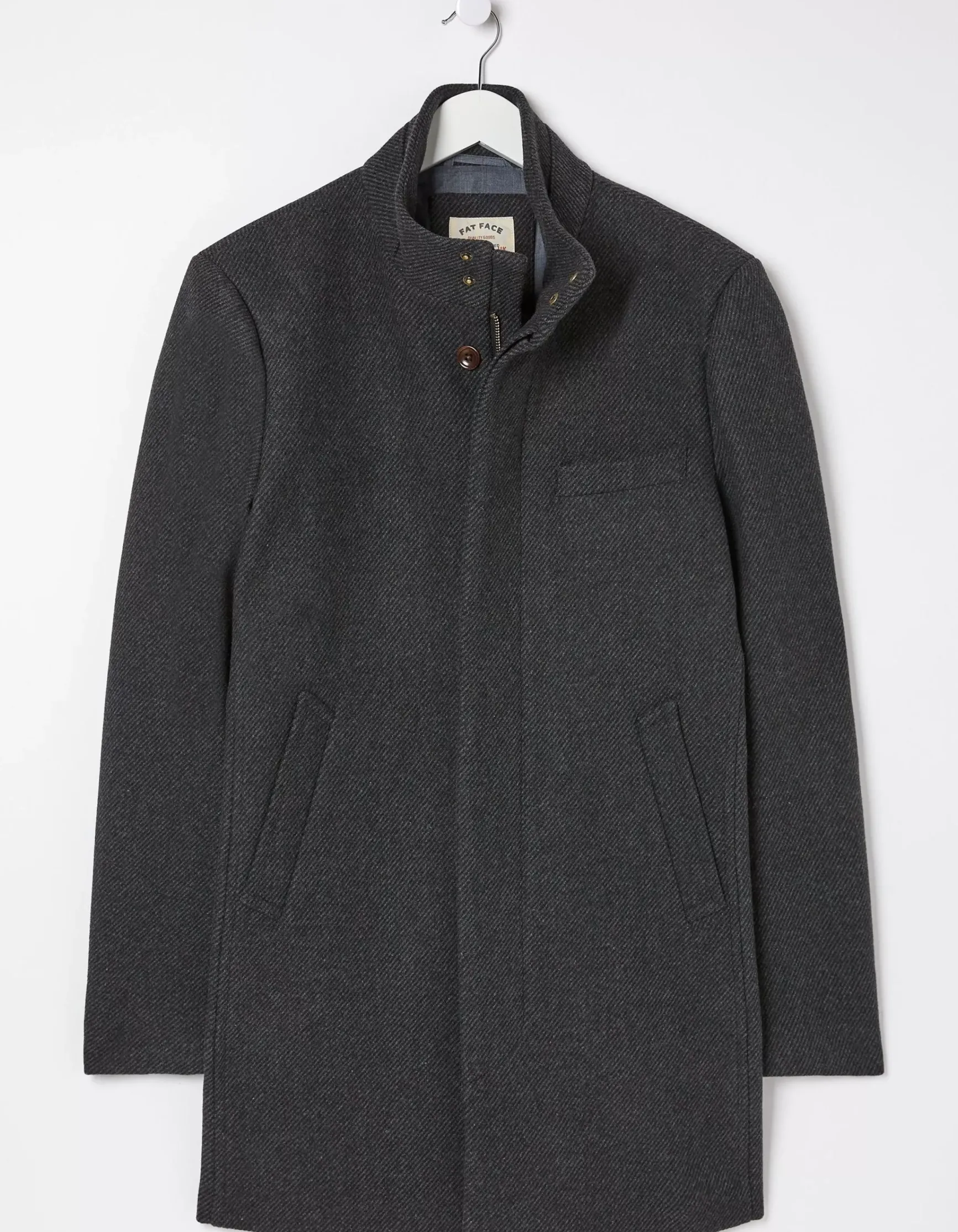 FatFace Pendeen Wool Blend Overcoat|Men View All