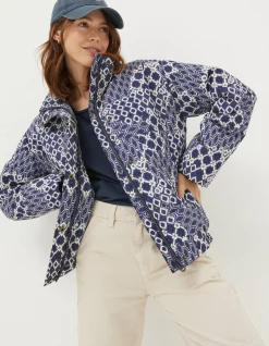 FatFace Peri Patchwork Puffer Jacket|Women Coats & Jackets