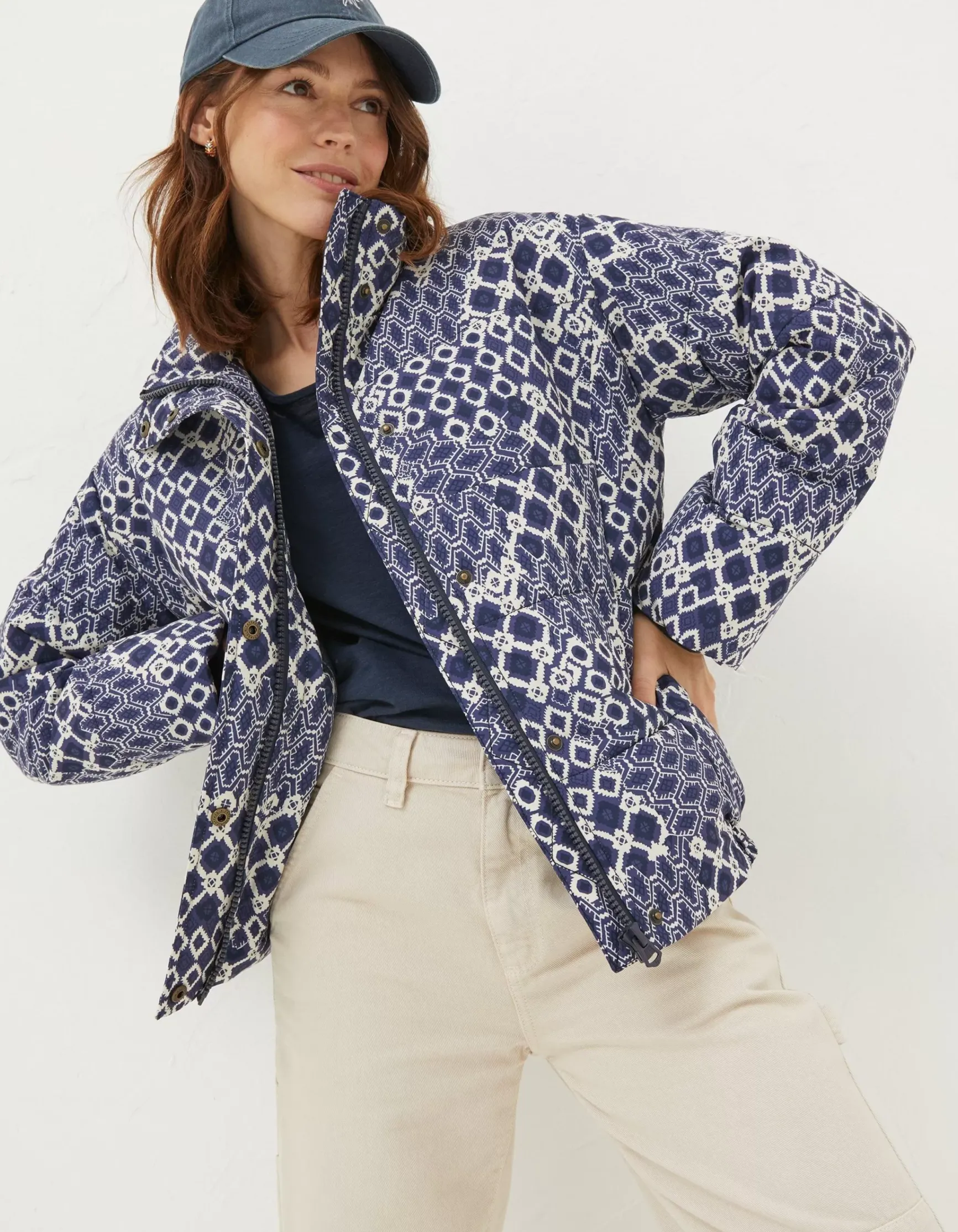 FatFace Peri Patchwork Puffer Jacket|Women Coats & Jackets