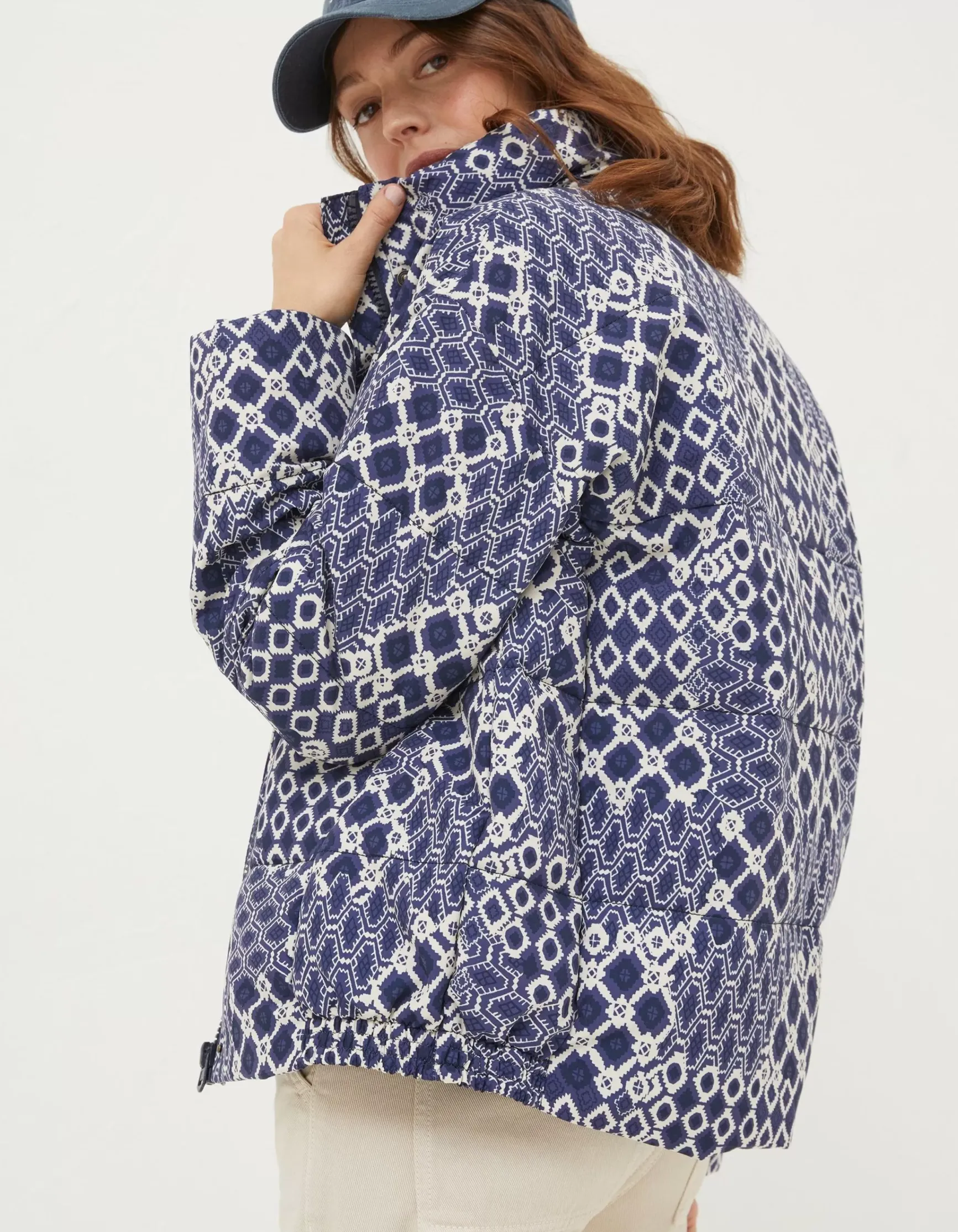 FatFace Peri Patchwork Puffer Jacket|Women Coats & Jackets