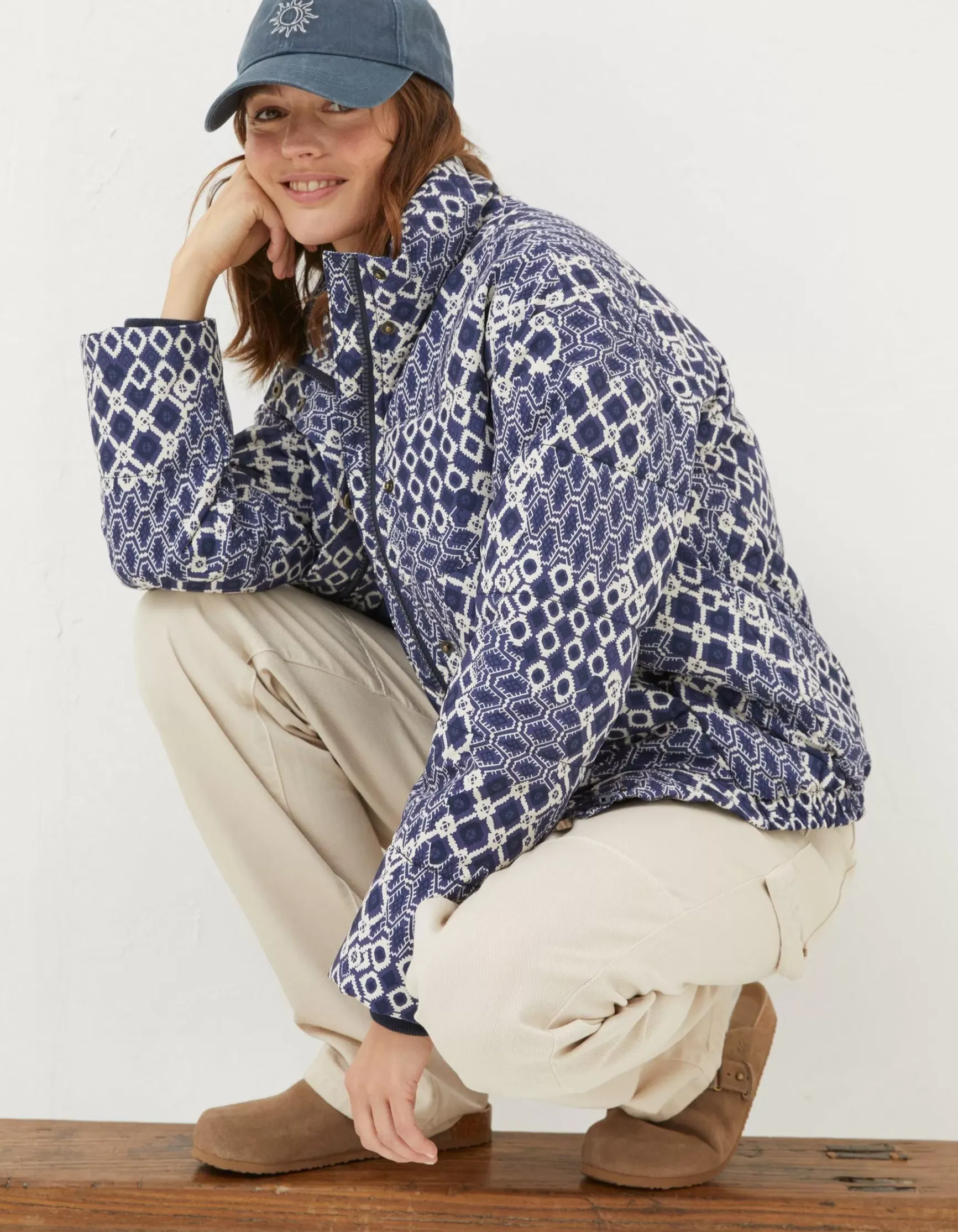 FatFace Peri Patchwork Puffer Jacket|Women Coats & Jackets