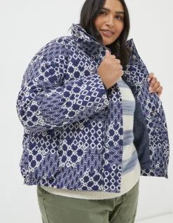 FatFace Peri Patchwork Puffer Jacket|Women Coats & Jackets