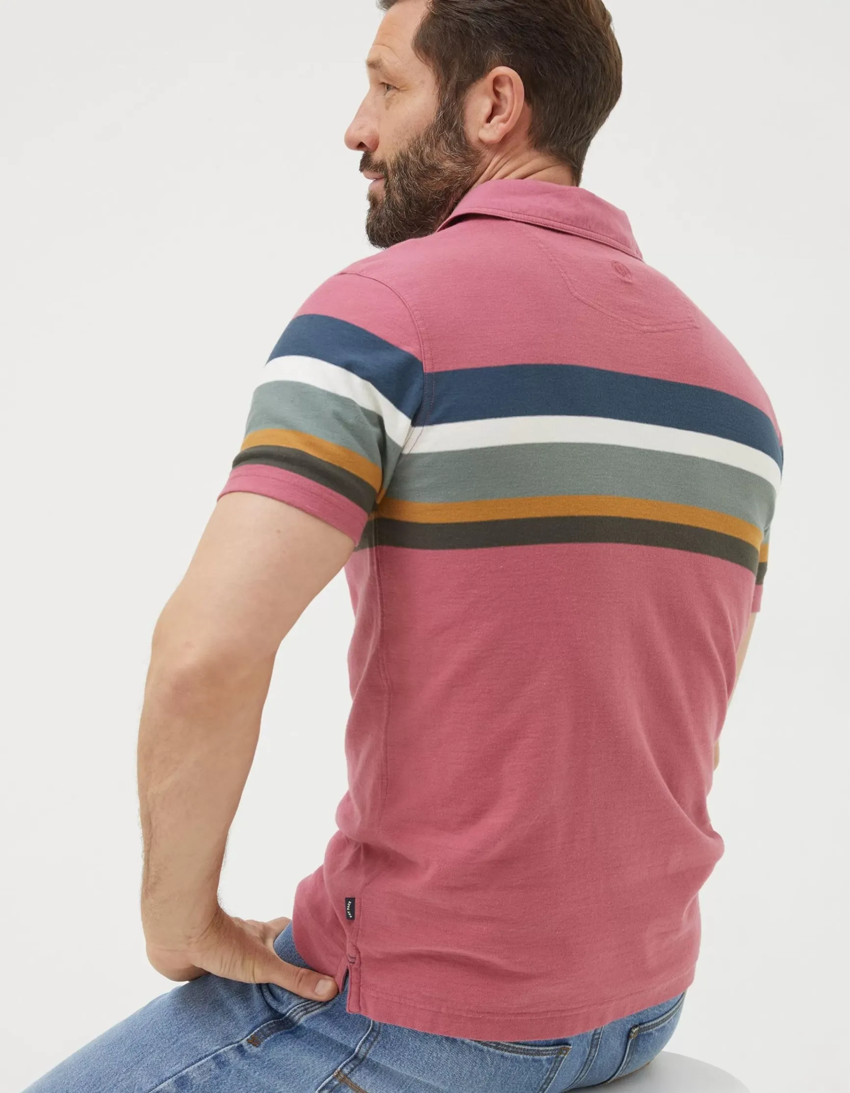 FatFace Perranporth Chest Stripe Polo|Men View All