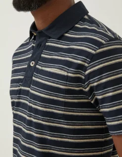 FatFace Perranporth Stripe Polo T-Shirt|Men T-Shirts