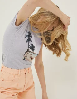 FatFace Photographic T Shirt|Women Tops & T-Shirts