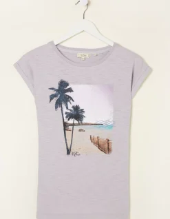 FatFace Photographic T Shirt|Women Tops & T-Shirts