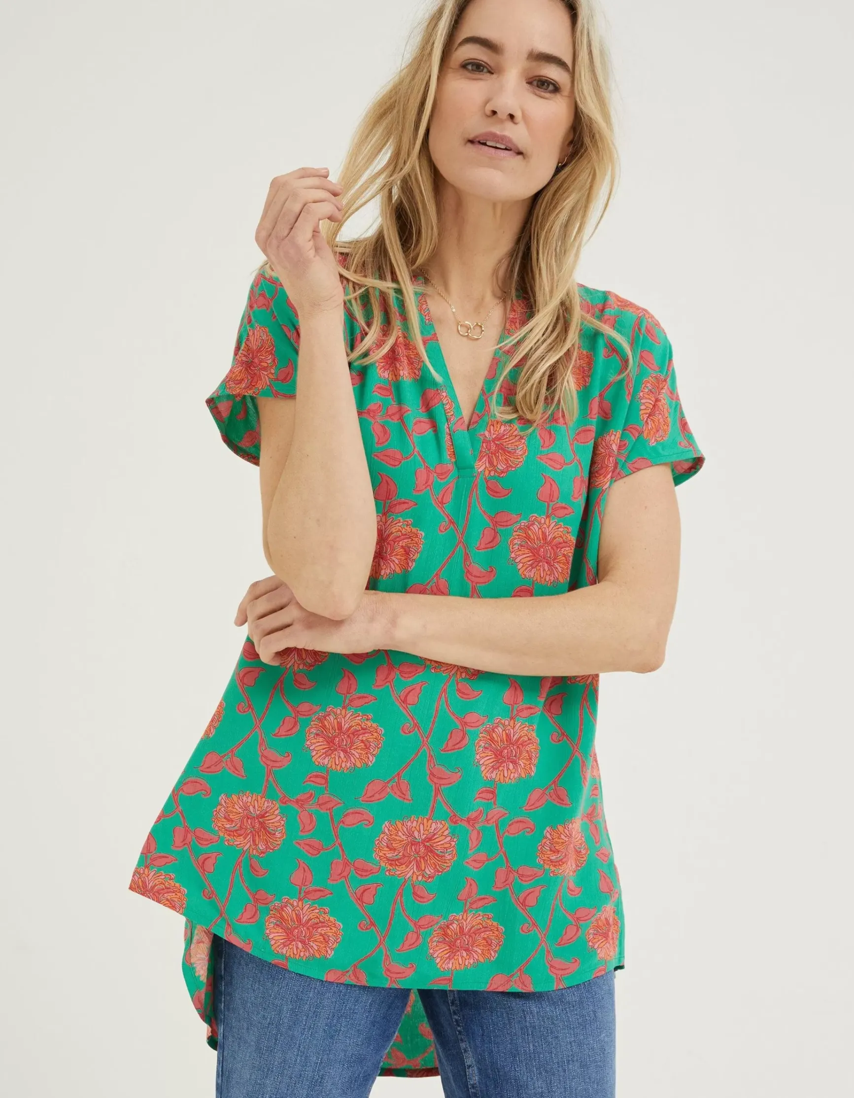 FatFace Piper Bali Blooms Tunic|Women Shirts & Blouses
