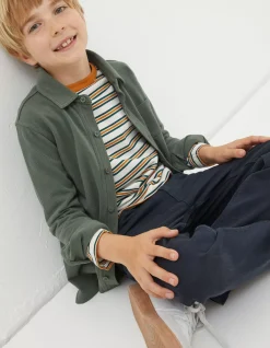 FatFace Pique Long Sleeve Shirt|Boys View All