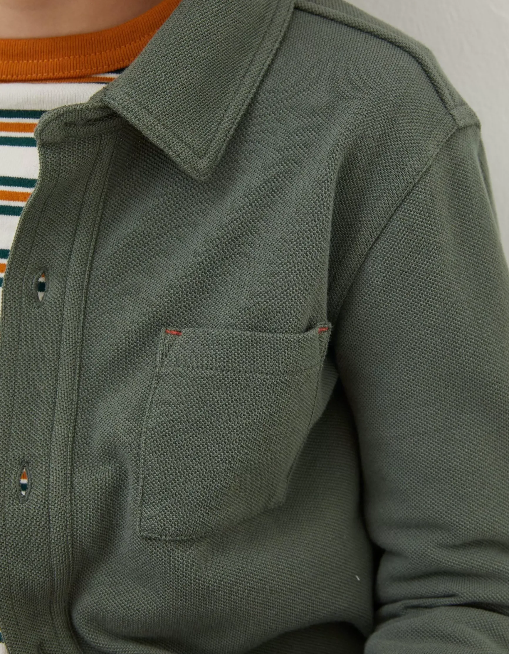FatFace Pique Long Sleeve Shirt|Boys View All