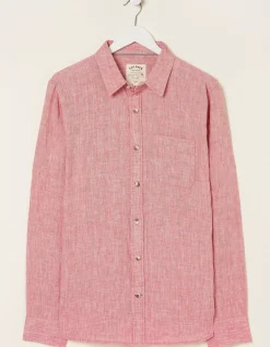 FatFace Plain Linen Shirt|Men Shirts