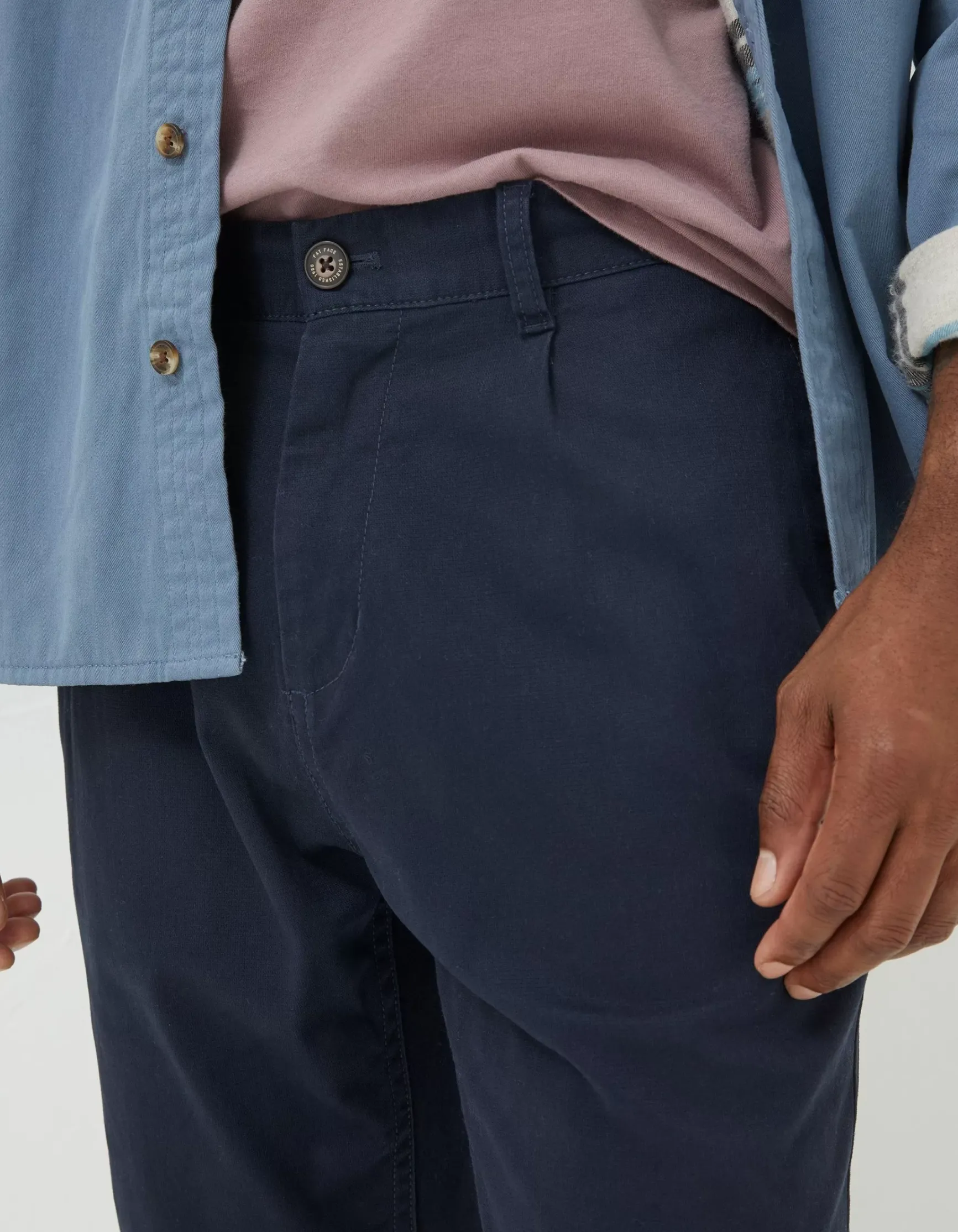 FatFace Pleated Chino Trousers|Men View All