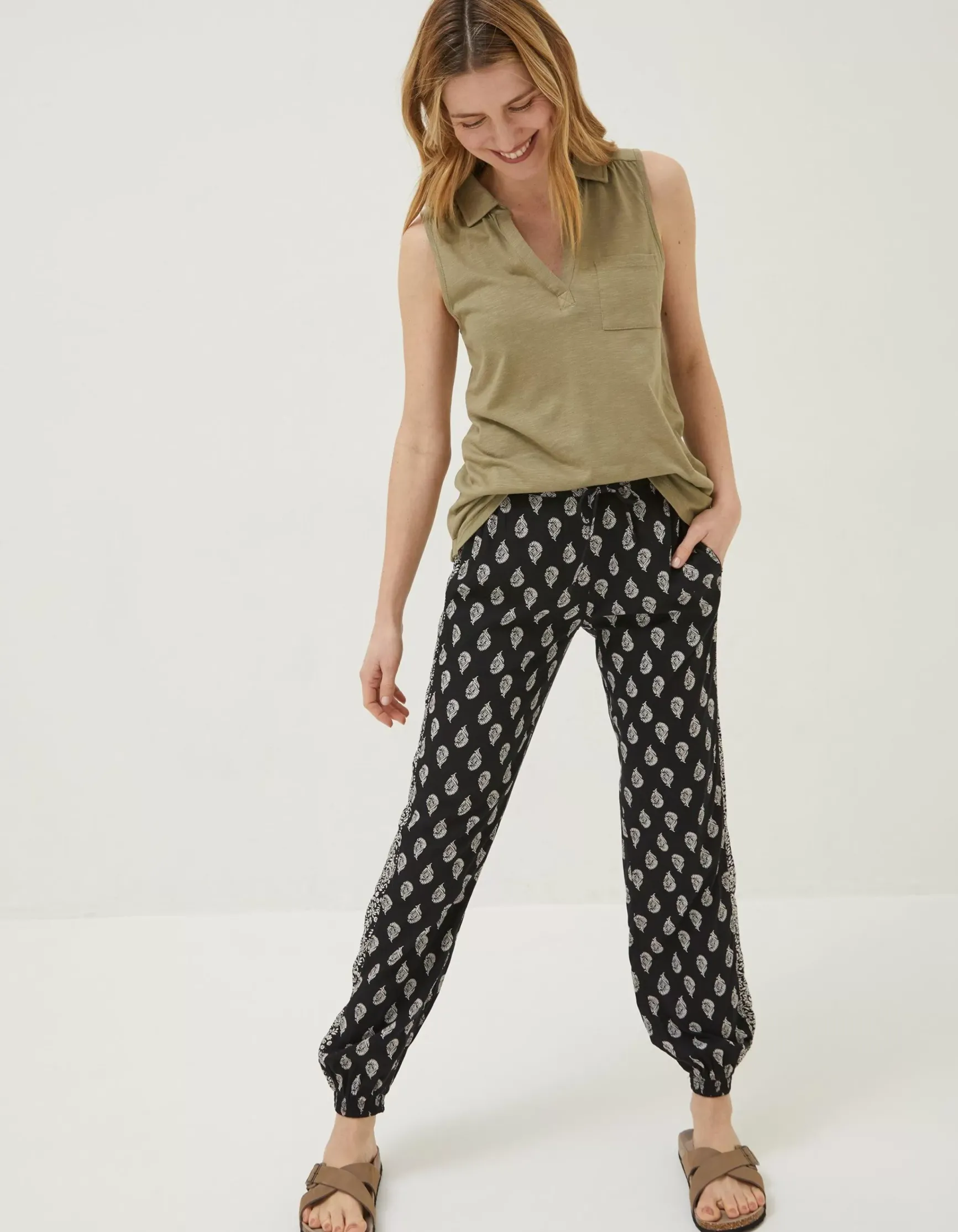 FatFace Polly Sleeveless Polo Shirt|Women Tops & T-Shirts