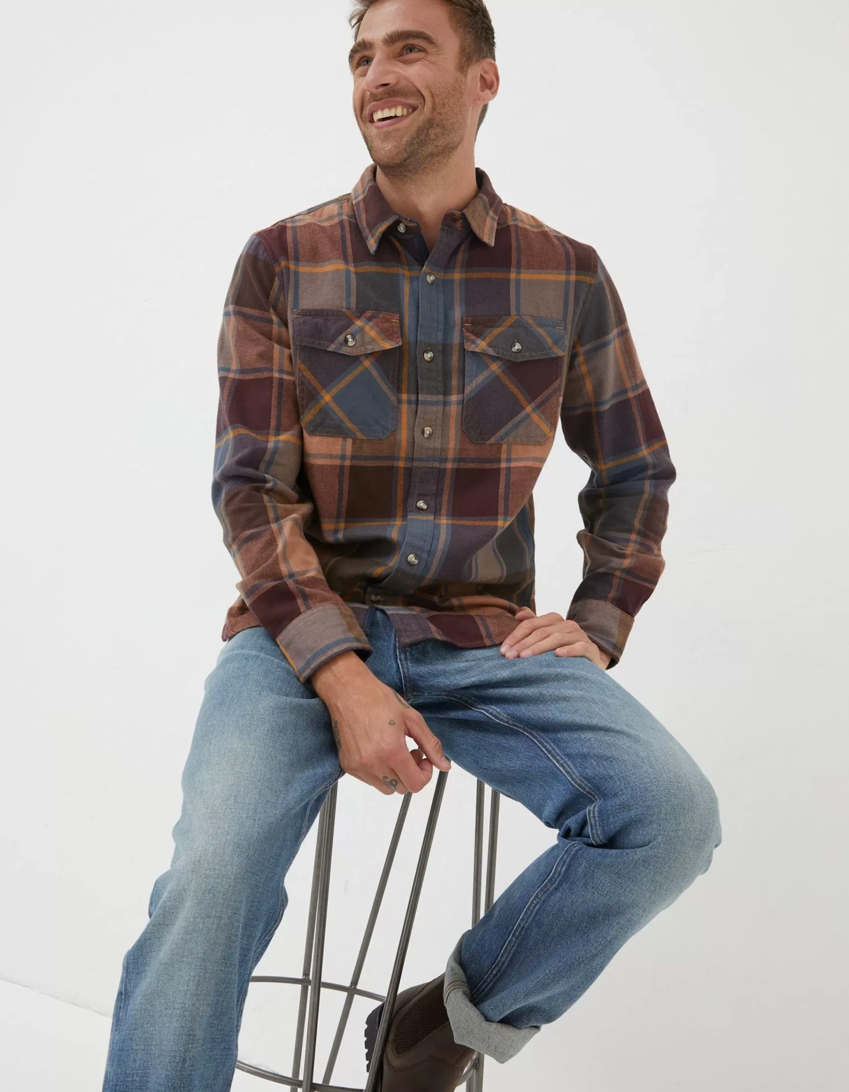FatFace Poole Check Shirt|Men View All