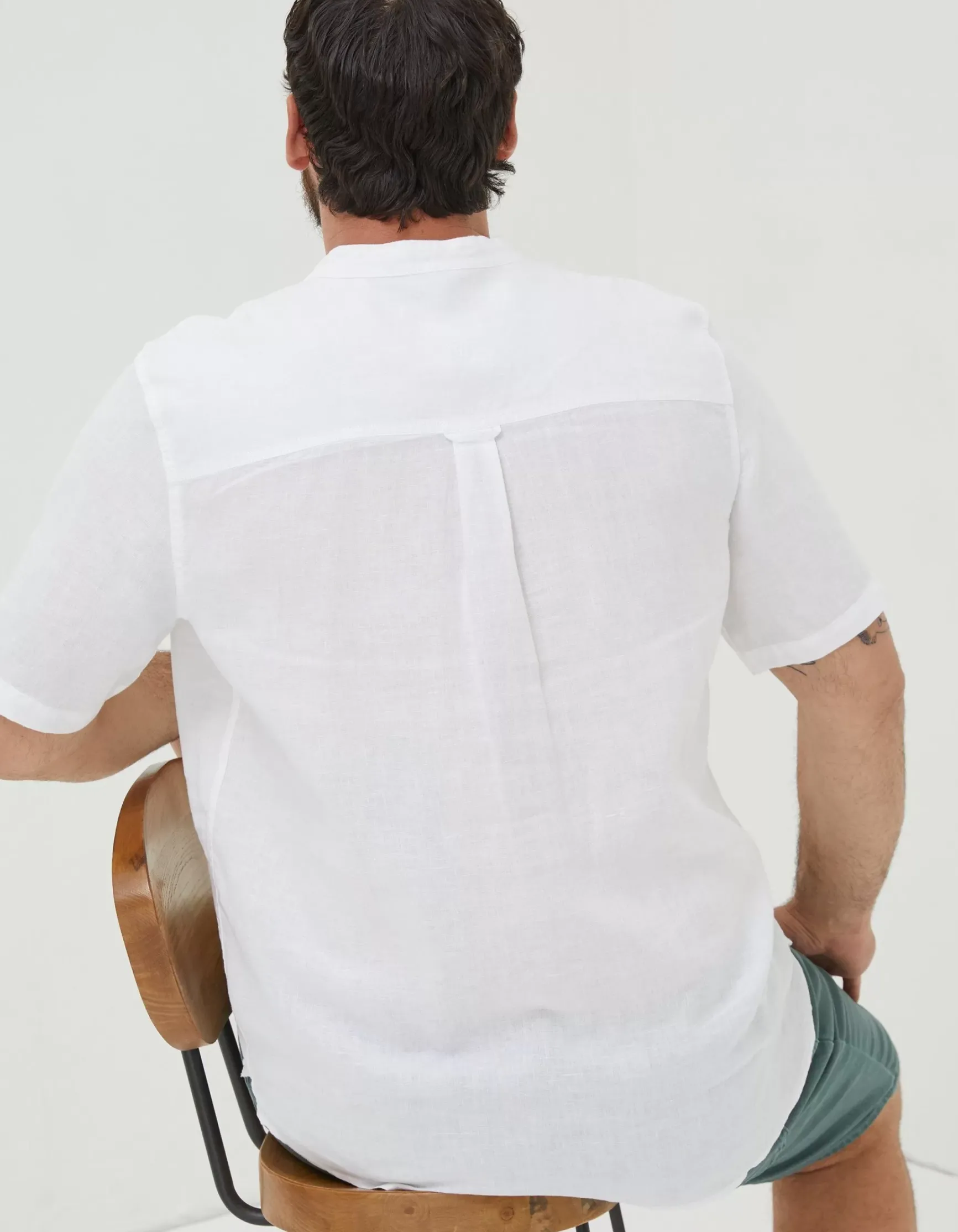 FatFace Pop Over Linen Shirt|Men Shirts