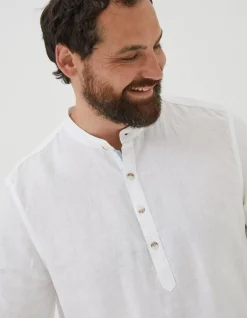 FatFace Pop Over Linen Shirt|Men Shirts