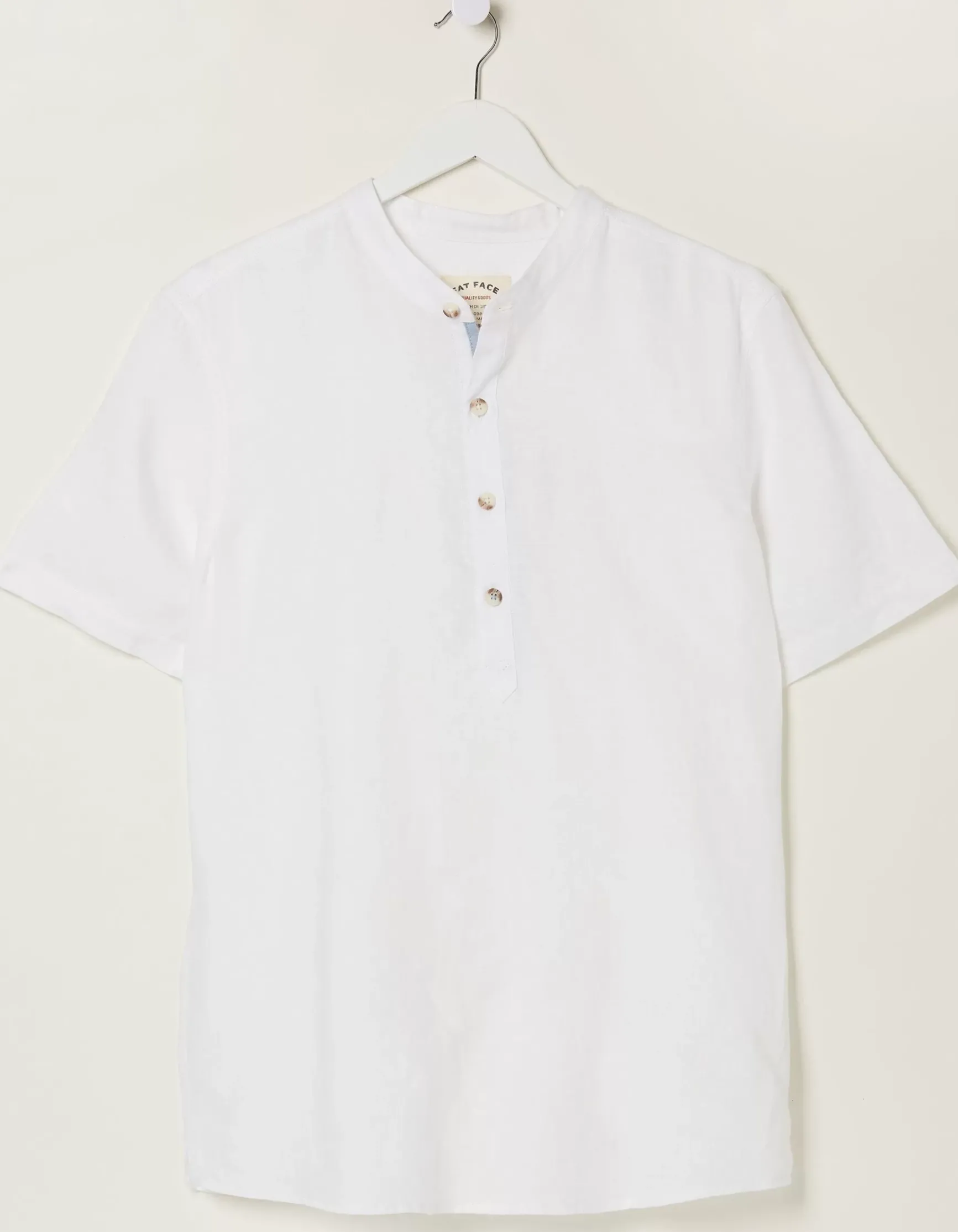 FatFace Pop Over Linen Shirt|Men Shirts