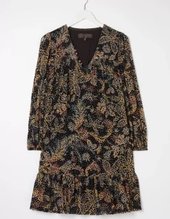 FatFace Poplar Floral Devore Dress|Women Dresses