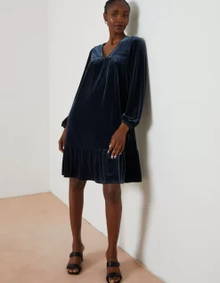 FatFace Poplar Velvet Swing Dress|Women View All