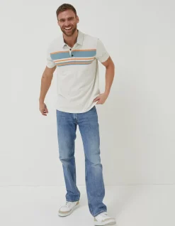 FatFace Purbeck Chest Stripe Polo|Men T-Shirts