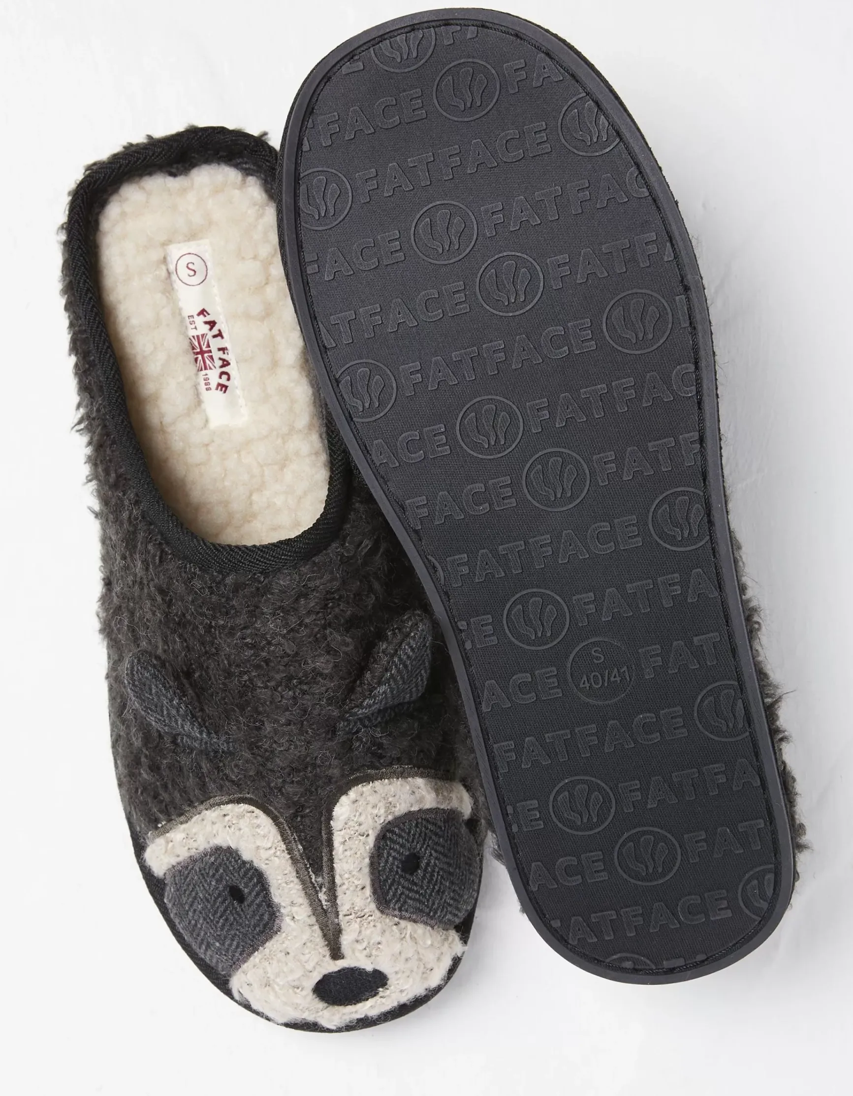 FatFace Ralphie Racoon Slipper|Men View All